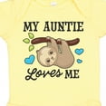 thumbnail image 4 of Inktastic My Auntie Loves Me with Sloth and Hearts Boys or Girls Baby Bodysuit, 4 of 5