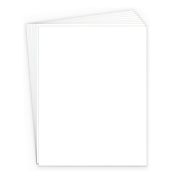 White Cardstock 8.5x11" 110 lb cover 100 Sheets Heavyweight Card Stock - Ideal Traditions