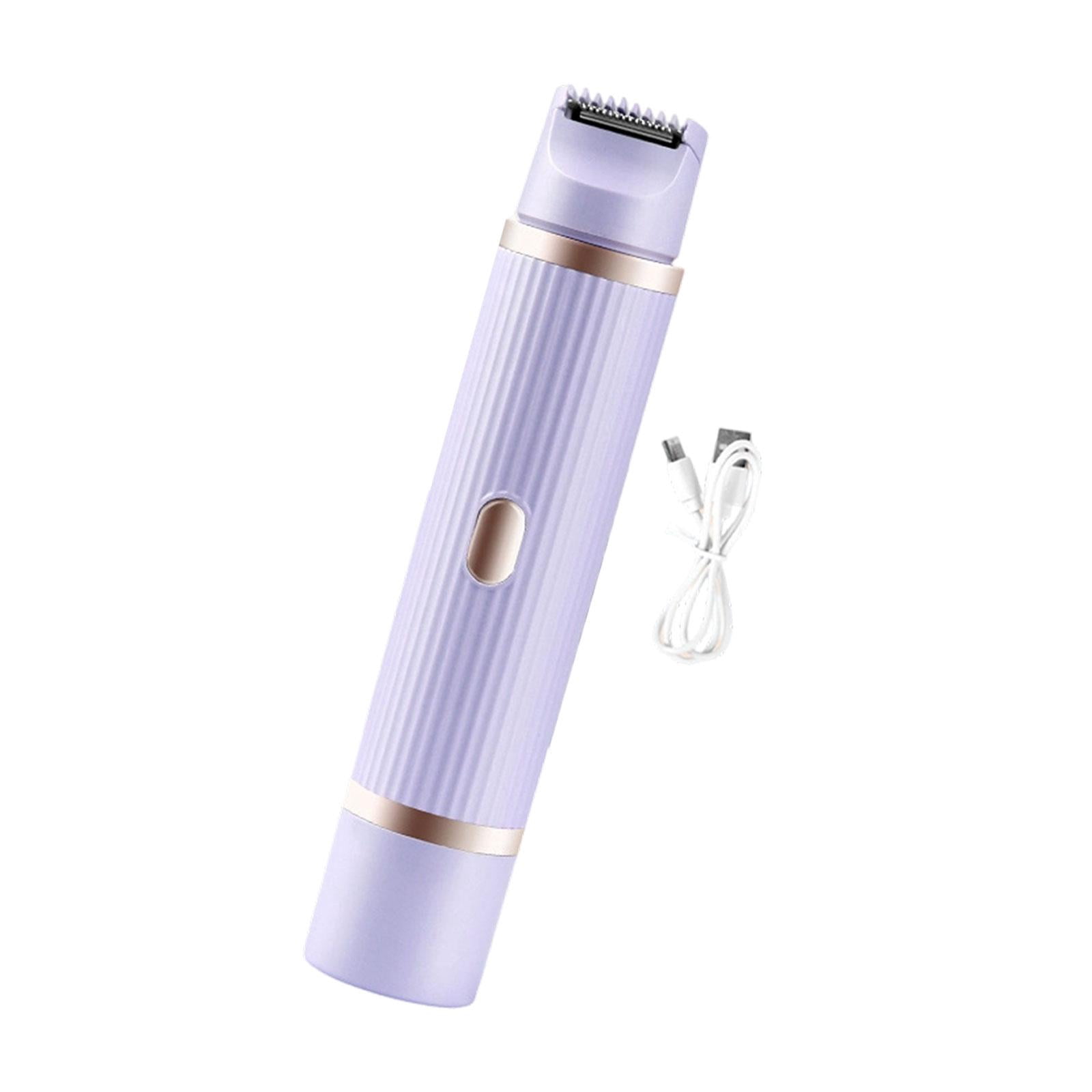 TOOYFUL Lady Shaver Double Heads Detachable Facial Hair Remover for Lips Arms Shower Violet
