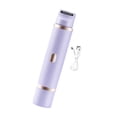 thumbnail image 4 of Afeitadora eléctrica para mujer, depiladora facial de doble cabezal, ergonómica y desmontable. Violeta, 4 of 9