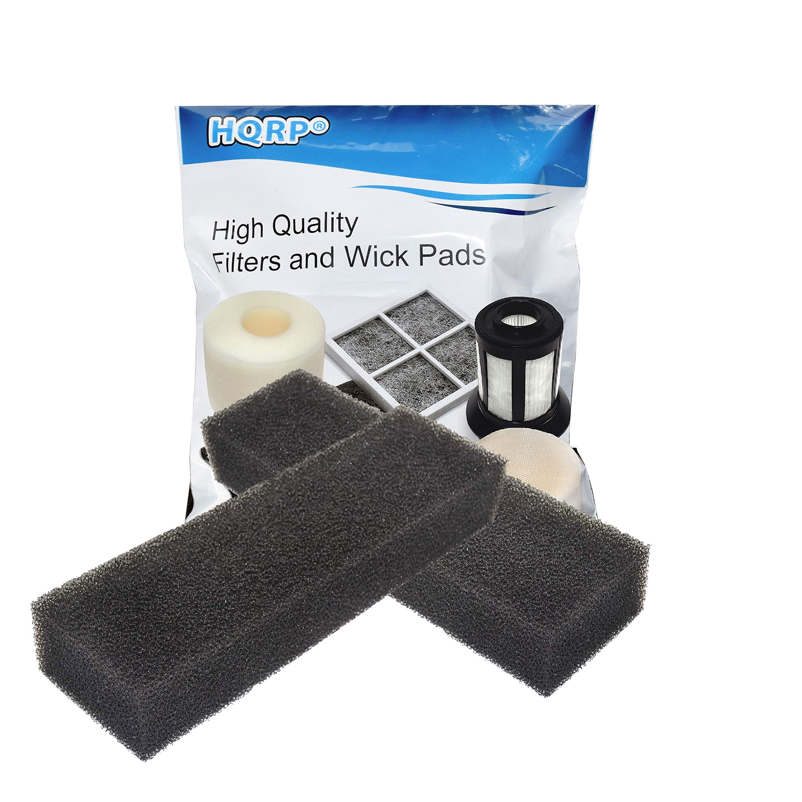 HQRP 2pack Square Foam Aquarium Filter for AEO19070