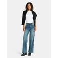 thumbnail image 2 of Madden NYC Women's Ultra 90s Fit Jeans with Embroidery, 32" inseam, Sizes 00-18, 2 of 5