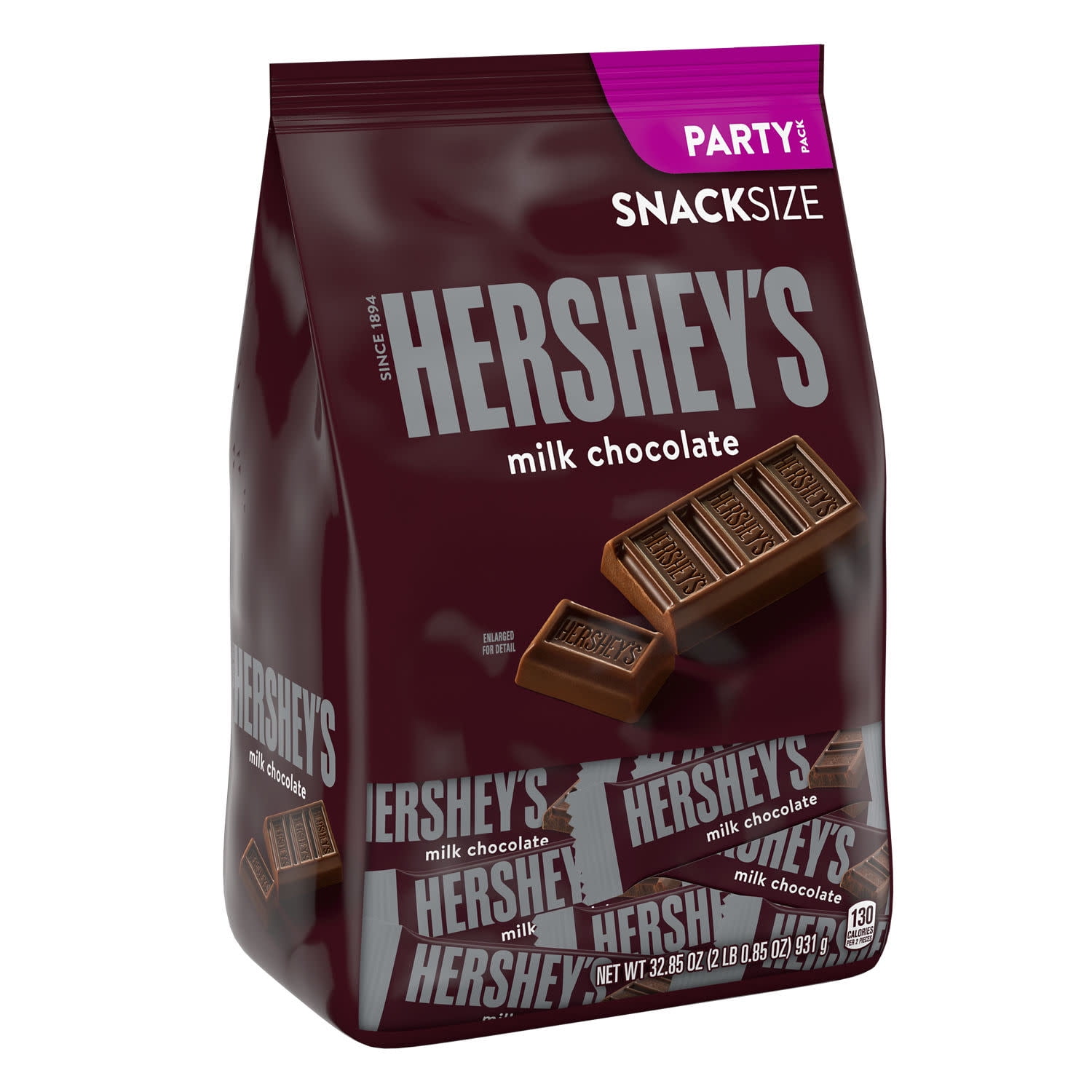 Hershey's Milk Chocolate Snack Size Candy, Party Pack 32.85 oz
