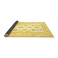 thumbnail image 2 of Ahgly Company Indoor Round Oriental Yellow Traditional Area Rugs, 8' Round, 2 of 4