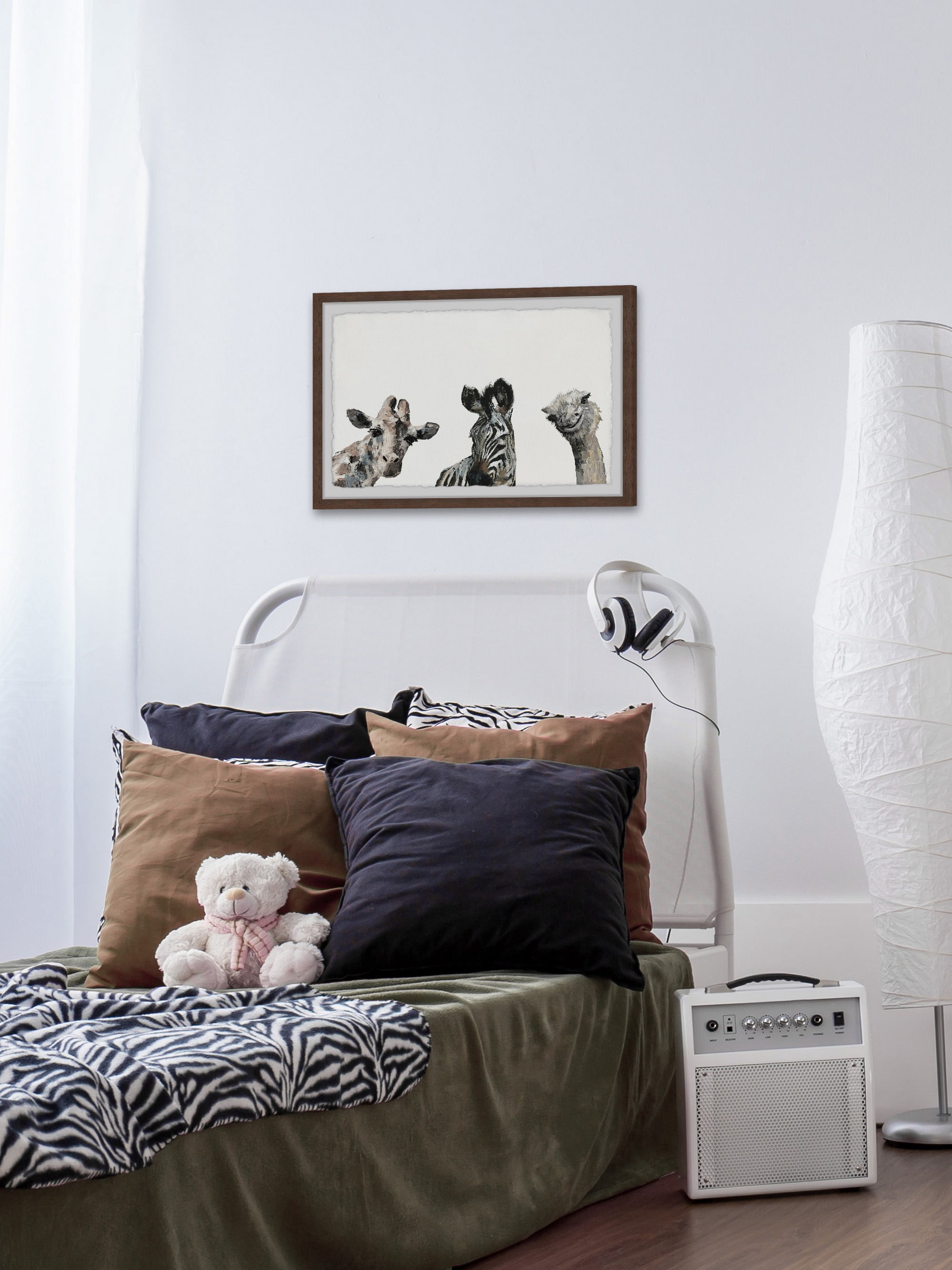 Marmont Hill What A Trio Framed Wall Art, 36.00" x 1.50"