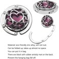 thumbnail image 5 of 1pcs Multiple Hearts Style Premium Foldable Handbag Bag Purse Hanger, 5 of 5