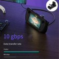 thumbnail image 2 of Adaptador USB 3.2 Tipo C macho a hembra 1 a 2 100 W OTG 10 Gbps Yashi Negro, 2 of 5