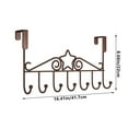 thumbnail image 5 of Tupukom Over Door Hooks Rack Home 7 Hooks Over The Door Towel Rack Towel Hanger Door Coat Hanger Over Door Coat Rack Behind Back of Bathroom, 5 of 6