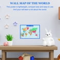 thumbnail image 4 of OULII 2Pack World Map Poster for Wall Classroom Teaching Cognitive Development 19.65X13.76In, 4 of 6