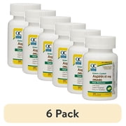 (6 pack) Quality Choice Enteric Coated Lo-Dose Aspirin NSAID Pain Reliever 81mg Tablet 365 Count