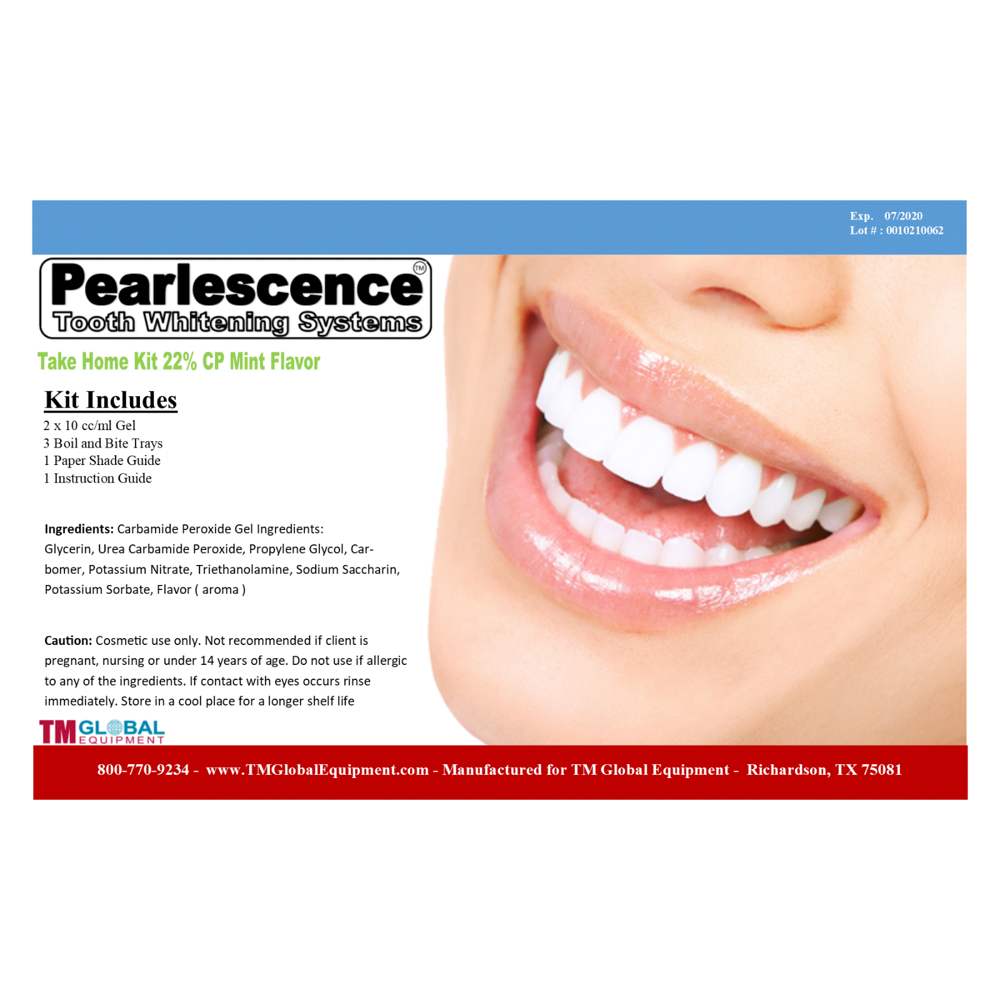 Pearlescence Teeth Whitening System 22 Carbamide Peroxide Gel Kit