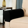 thumbnail image 2 of LNKOO Spandex Stretch Fabric Armrest Covers Anti-Slip Furniture Protector Armchair Slipcovers for Recliner Sofa Set of 2, 2 of 5