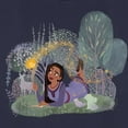 thumbnail image 2 of Women's Disney Wish Asha Make a Disney Wish  T-Shirt - Navy Blue - 2X Large, 2 of 4