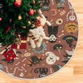 thumbnail image 5 of FMSHPON Halloween Halloween Cute Fox Xmas Christmas Tree Skirt Stand Mat for Holiday Party Decoration Indoor Outdoor 48 inches, 5 of 6