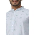 thumbnail image 5 of In-Sattva Men's Festive Rich Embellished Handcrafted Knee-Length Kurta Tunic; Pastel Blue; MD, 5 of 6