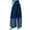 Blue, variant on Womens Jeans Black Grey Two-Tone Adjustable Wide Leg Denim Pants Snap Detail High Waist Relaxed Fit Casual Streetwear Edgy Jeans