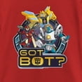 thumbnail image 2 of Girl's Transformers: EarthSpark Got Bot  Graphic Tee Red Medium, 2 of 5