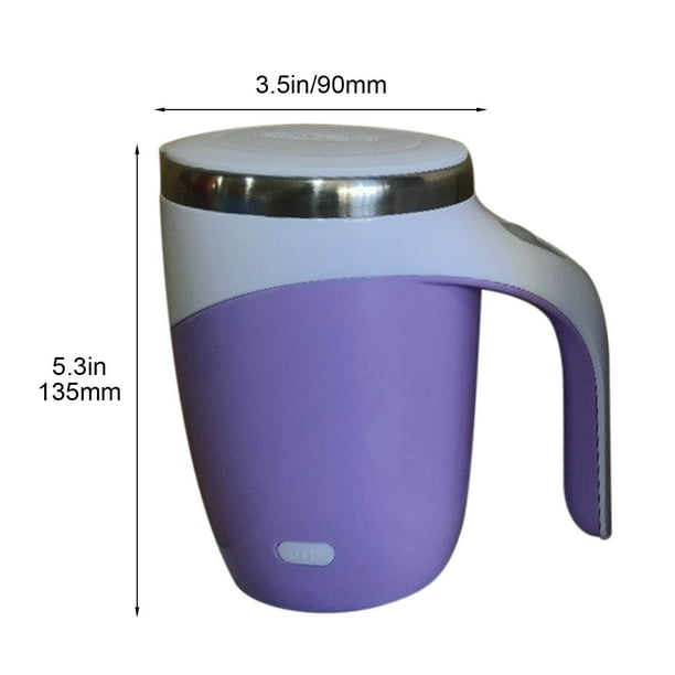 Taza de agitación automática de acero inoxidable, taza magnetizada perezosa, taza magnética automática, taza de café portátil, se puede imprimir en tazas