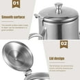 thumbnail image 4 of Oil Dispenser Bottle Stainless Steel,24oz Oil Storage Container with Fine Mesh Strainer Lid for Storing Frying Oil Cooking Grease,Oil Strainer Pot Oil Pot Storage Container for Kitchen Cooking, 4 of 7