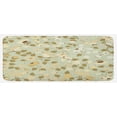 thumbnail image 1 of Floral Kitchen Mat, Vintage Retro Swirls Ivy Flowers Birds of Romantic Era, Plush Decorative Kitchen Mat with Non Slip Backing, 47" X 19", Pistachio Green White, by Ambesonne, 1 of 1