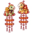 thumbnail image 3 of Decoración de año Nuevo Chino 2026, colgante para puerta de entrada, decoración tradicional del año para pared del porche y celebración estilo C, 3 of 8