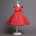 thumbnail image 4 of SDJMa Girls Baby Long Skirt Solid Princess Bowknot Performance Dress Skirt Dress, 4 of 6