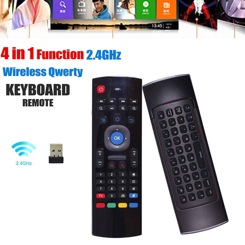 Game Console etc. Web Player Tablet Wireless Air Fly Mouse Keyboard 2.4G Smart TV STB Remote Controller Double-Sided Keyboard for Computer 