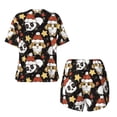 thumbnail image 5 of Naloa Cute Dog Panda Women's Short-Sleeved Pajama Set, Loungewear, Summer pajamas, Breathable Cozy - 3X-Large, 5 of 9