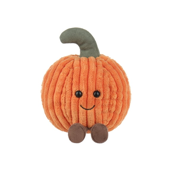 Apricot Lamb Corduroy Naive Pumpkin Plush Toy for Kids 4.5 Inches