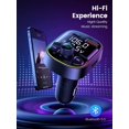 thumbnail image 2 of Car Hands-free Call Bluetooth Adapter, FM Transmitter with Charger, 7-color LED Light Mp3 Audio Music Stereo, 2 of 9
