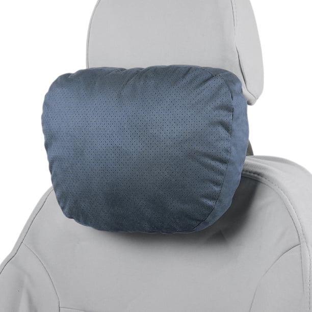 Almohada para reposacabezas de automóvil Unique Bargains Almohada ergonómica y cómoda para el cuello Suede, Espuma de Memoria Azul oscuro 2 Pcs