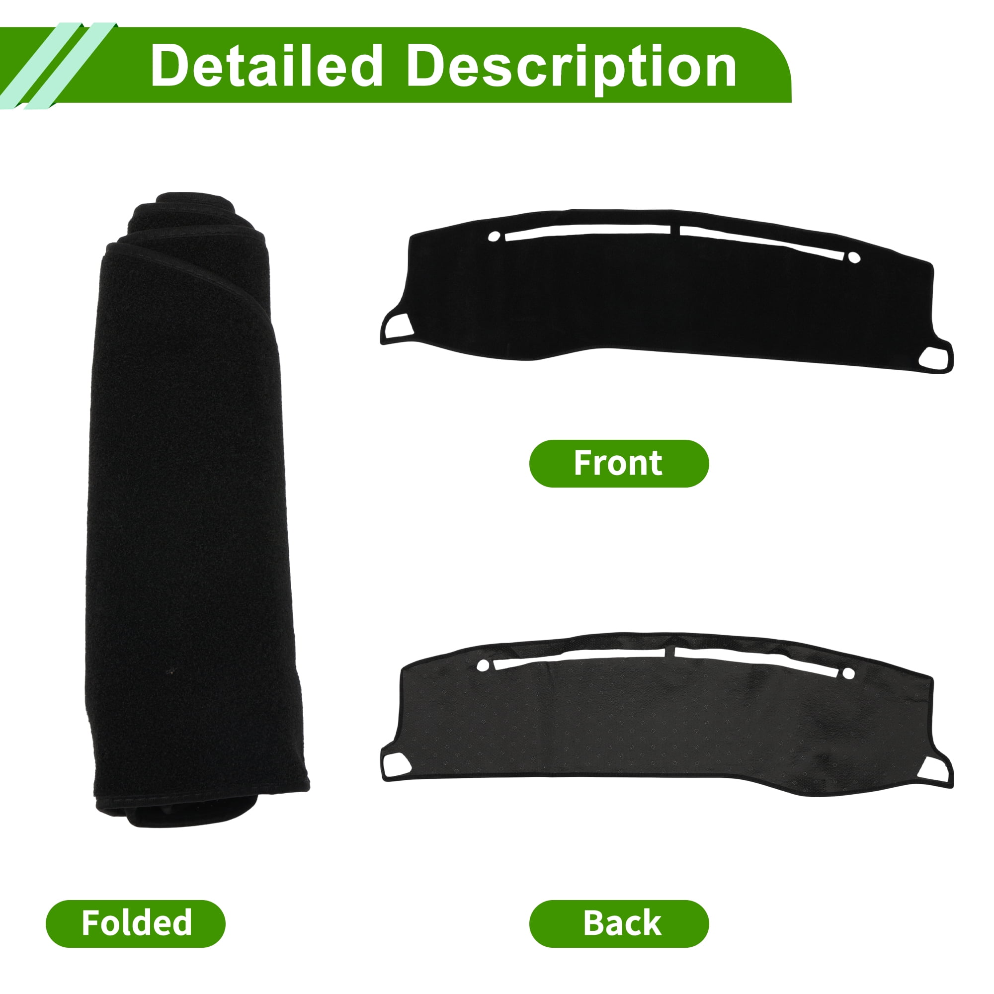 Unique Bargains Dashboard Cover for Hyundai for Genesis Sedan 4 Door Accessories 08-14 Dash Cover Mat Carpet Center Console Dash Cover Mat Car Interior Anti-Slip