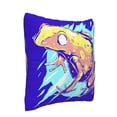thumbnail image 3 of LNWH Colorful Abstract Frog Throw Pillow Covers, Square Soft Linen Decorative Pillow Cases, 18"x18", 3 of 8