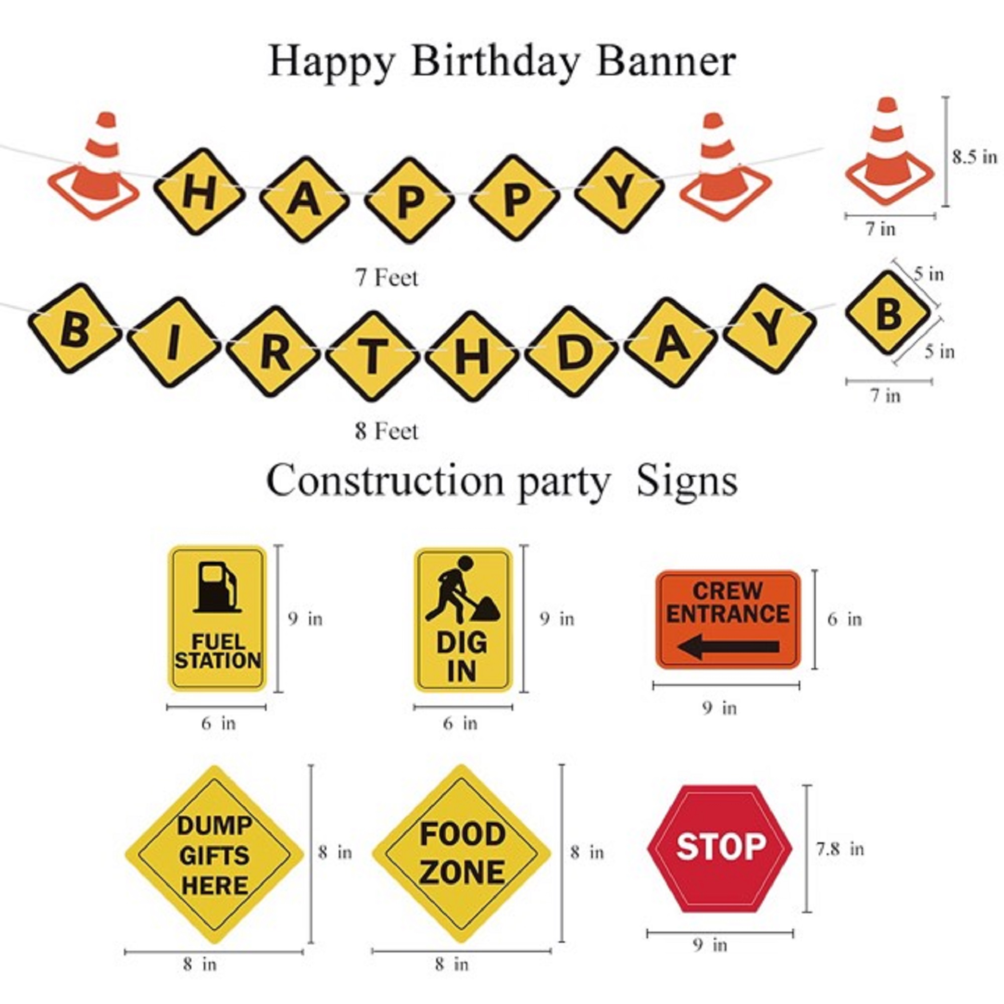 qutechat-construction-birthday-party-supplies-with-signs-orange-balloons-dump-truck-balloon-119pcs-walmart-com for Construction Birthday Banner Free Printable Qutechat Construction Birthday Party Supplies With Signs, Orange Balloons & Dump Truck Balloon - 119pcs - Walmart.com for Construction Birthday Banner Free Printable
