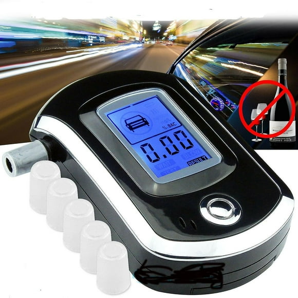 Alcohol Breathalyzer Police Digital Breath Analyzer Tester Lcd Test Detector