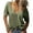 Army green, variant on Deep V-neck Women Short Sleeved Casual Solid Colro T-shirt Tops