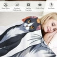 thumbnail image 3 of COMIO Cat Throw Blanket Cute Cat Print Blanket Cozy Cat Blankets for Women Men Vintage Cat Sherpa Plush Blanket for Cat Lovers Cute Blanket with Cats Gifts for Mom, 3 of 6