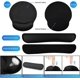 thumbnail image 3 of Mouse Pad, Ergonomic Mouse Mat + Keyboard Wrist Rest Support Set for Computer/Laptop, Non-Slip Rubber Base Memory Foam Wrist Rest Set for Relief Getti, 3 of 4