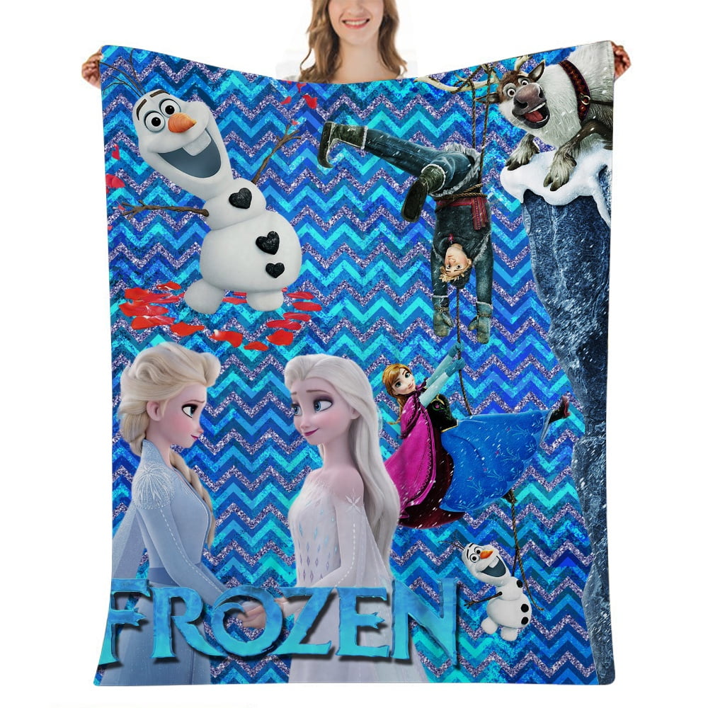 Frozen Princess Elsa Blankets for All Season Lightweight Throw for