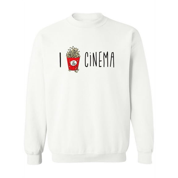 I Popcorn Cinema. Sweatshirt Women -Image by Shutterstock, Female Small
