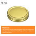 thumbnail image 3 of Uxcell Mason Jar Lids, 16 Pack - Tinplate Canning Lids Wide Mouth Leak Proof Fits Storage Jars (Gold), 3 of 6