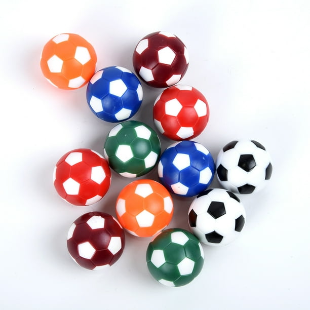 12Pcs Colorful Foosball Table Soccer Balls Mini Table Football Plastic