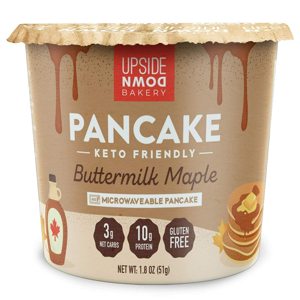 Keto Buttermilk Maple Pancake Cups by Upside Down Bakery (6Pack) 10g
