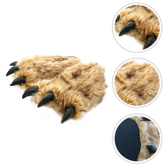 ELAYARD Women's Cartoon Plush Slippers, 1 Pair Cute Non- Indoor Cozy House Shoes for Home Comfort