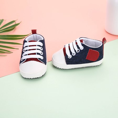 

YOHOME Newborn Baby Girls Boy Splicing Bandage Soft Sole Casual Shoes Single