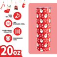 thumbnail image 4 of Christmas Insulated Tumbler 20 Oz with Lid & Straw - Santa Claus Themed Stainless Steel Travel Mug, Holiday Gift for Women Men (1 PC), 4 of 6