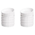 thumbnail image 1 of 5 Oz Creme Brulee Ramekins, Round Fluted Quiche Dishes Tart Pan, Oven Safe Ramekins for Baking, Souffle, Ramekins 12Pack, 1 of 6