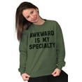 thumbnail image 4 of Awkward Specialty Funny Sarcastic Sweatshirt for Men or Women Brisco Brands M, 4 of 5