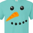 thumbnail image 4 of Inktastic Snowman Face T-Shirt, 4 of 5