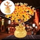 thumbnail image 2 of Estatua de bricolaje con base de árbol del dinero, bonsái de buena suerte, árbol de la suerte, árbol de la riqueza y la fortuna. Bolsa de la suerte de 15 hoyos, 2 of 9
